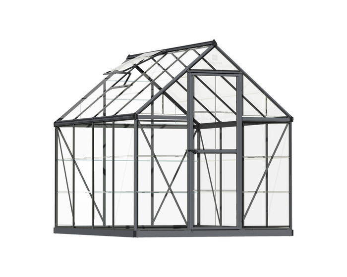 Växthus Harmony 4,6 m² Mörkgrå Canopia by Palram